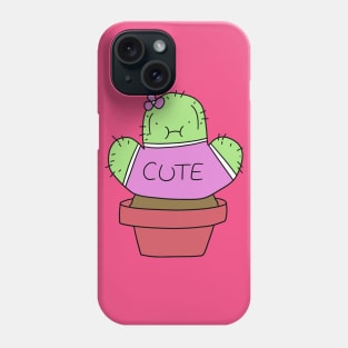 Cactus Wearing Cute Shirt Phone Case