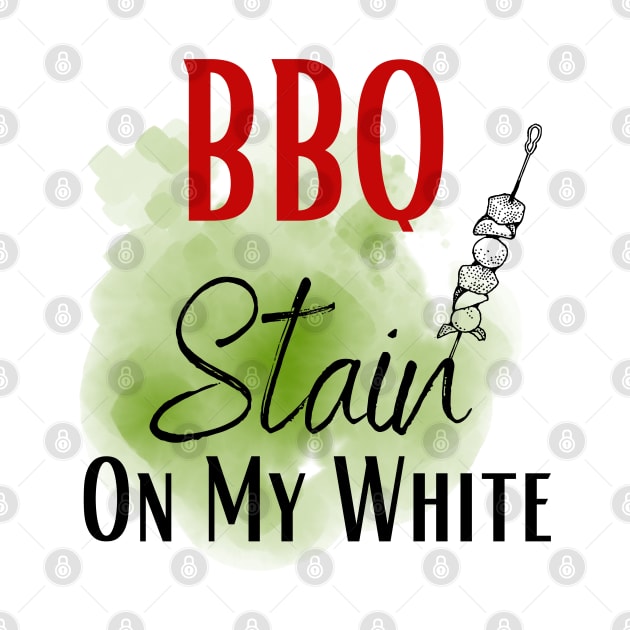 Barbecue stain on my white, bbq stain, grilling by Maroon55