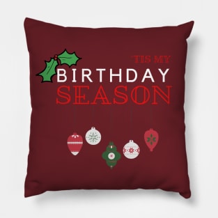 December season born bday birthday Pillow