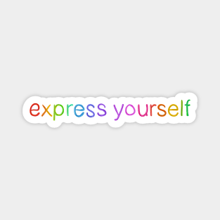 Express Yourself! (Rainbow Letters) Magnet