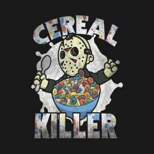 Cereal Killer Funny Retro 80s Horror Parody T-Shirt