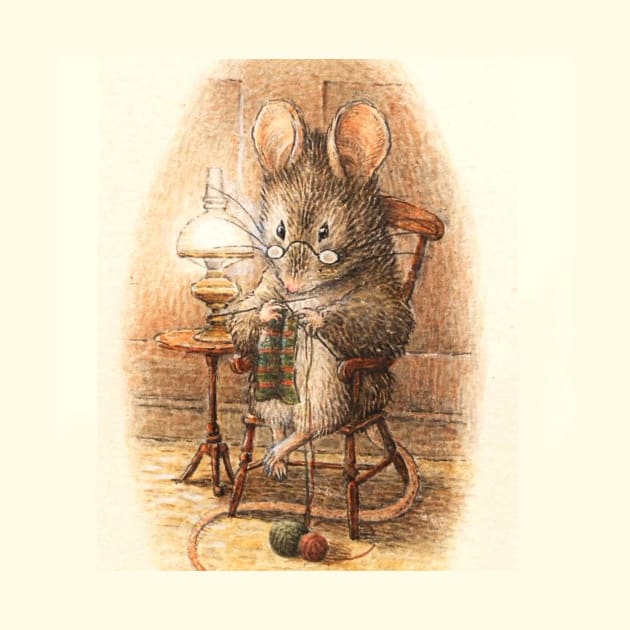 “Mrs Mouse Knitting” by Beatrix Potter by PatricianneK