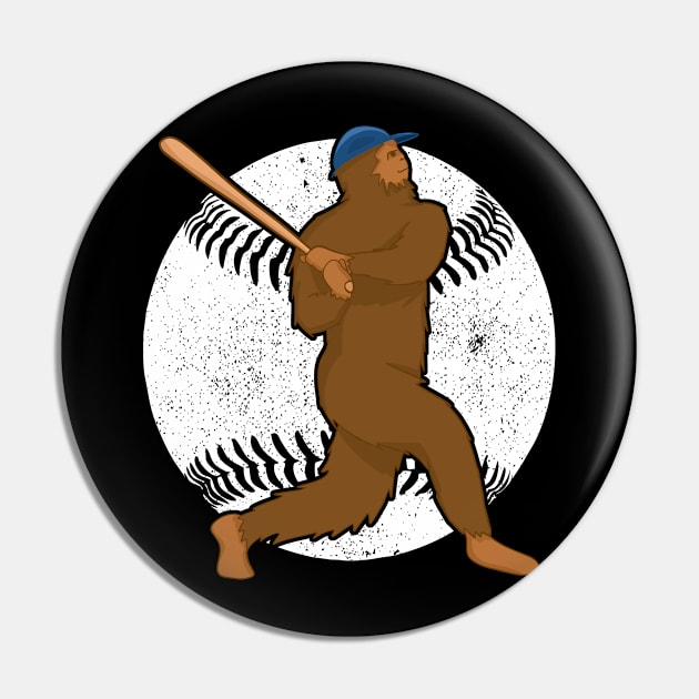 Bigfoot playing baseball Pin by Meow_My_Cat