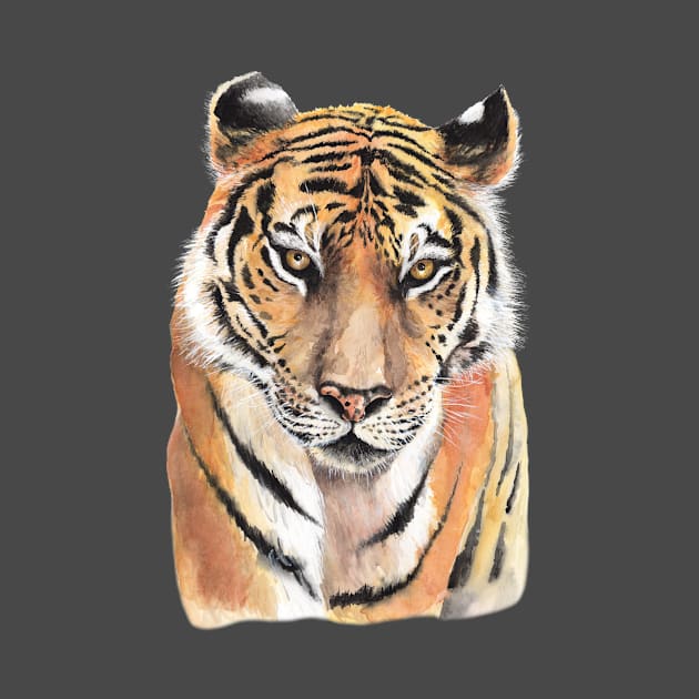 Tiger Watercolor by justarts