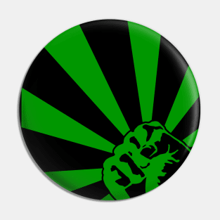 Esperanto fist propaganda Pin