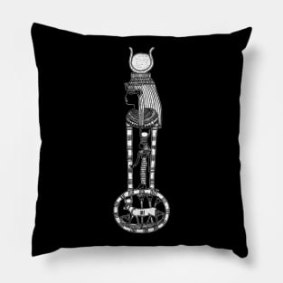 Ancient Egyptian Menat Counterweight with Goddess Hathor Pillow