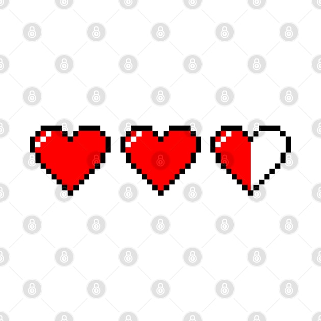 2.5 of 3 Pixel Hearts by TheActionPixel