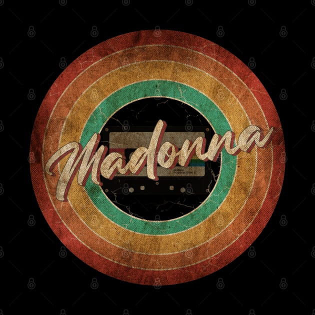 Madonna Vintage Circle Art by antongg