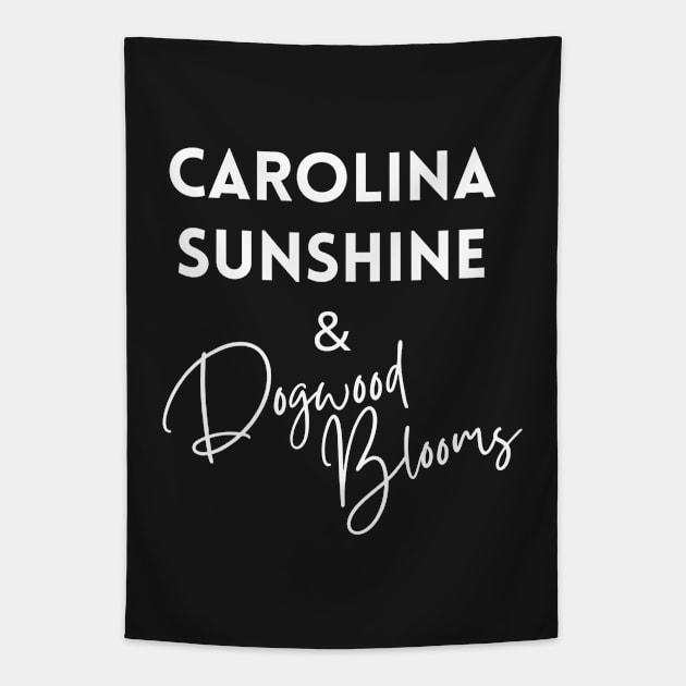 Carolina Sunshine & Dogwood Blooms Southern Tapestry by carolinafound