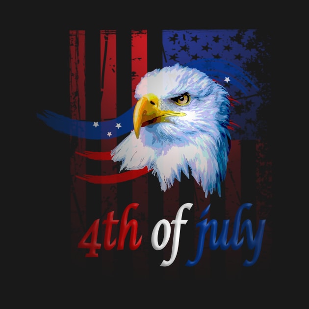 Happy 4th July American Eagle by The BlueJester