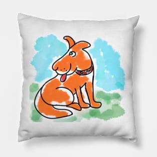 Cute Dog Cartoon Pillow