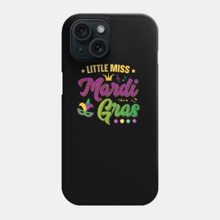 Little Miss Mardi Gras Phone Case