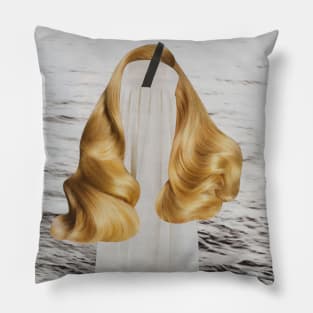 The Blonde Girl on the Lake Pillow