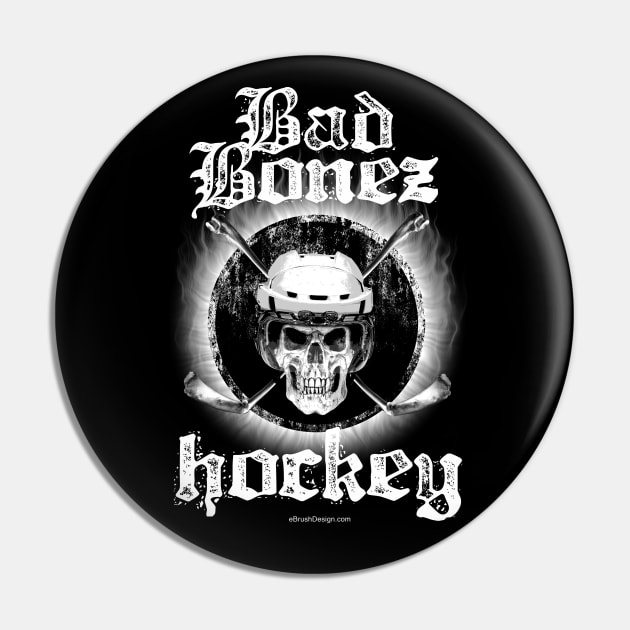 Bad Bonez Hockey Pin by eBrushDesign