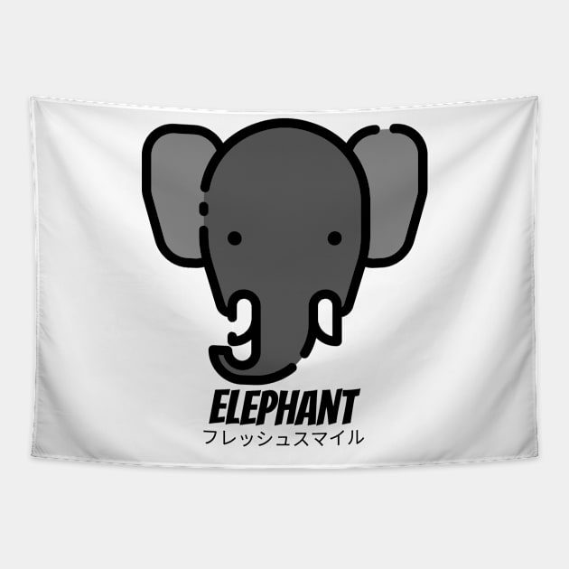 Elephant Wild Safari Animal Tapestry by BradleyHeal