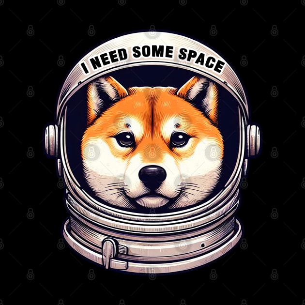 I Need Some Space meme Shiba Inu Astronaut by Plushism