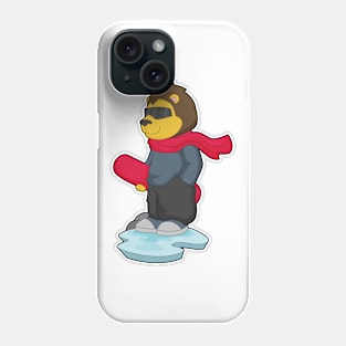 Lion Snowboard Winter sports Phone Case