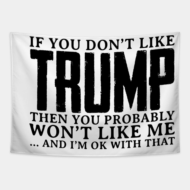 If You Don't Like Trump - Black Version Tapestry by HamzaNabil