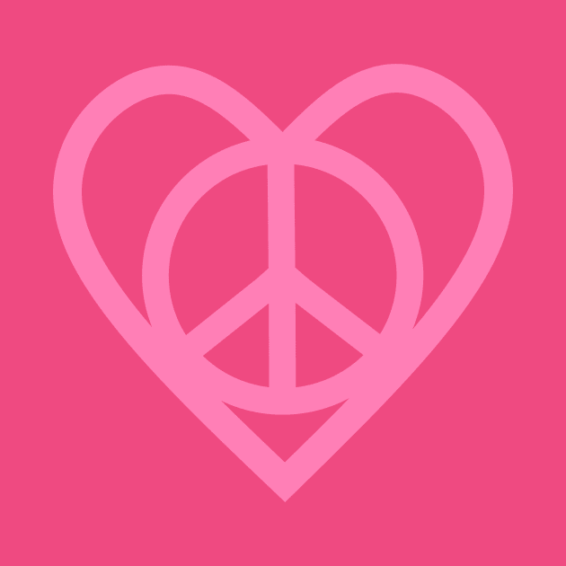 PEACE Sign Pink by SartorisArt1