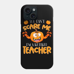 Retired Teachers Tee - Funny Halloween Pumpkin Phone Case