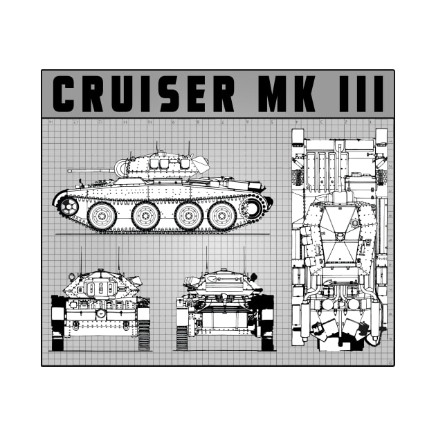 CRUISER WW2 TANK by theanomalius_merch