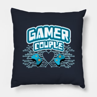 Gamer Couple 2 Players Pillow