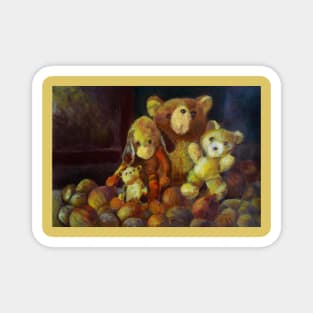 Still Life With Teddy Bears Magnet