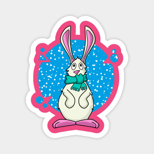 Snow Bunny Magnet