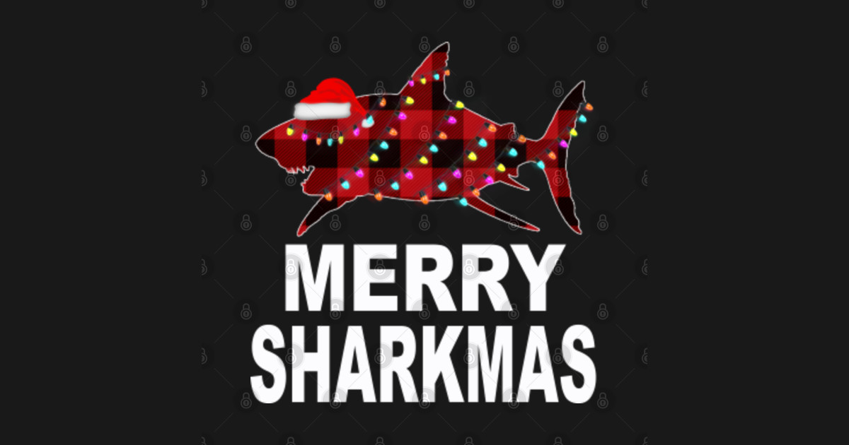 shark christmas Shark Christmas TShirt TeePublic