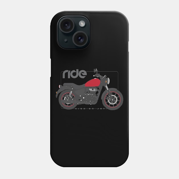 Ride meteor fireball red Phone Case by NighOnJoy