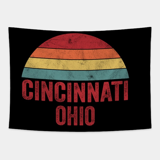 Vintage Cincinnati Ohio Tapestry by ChadPill