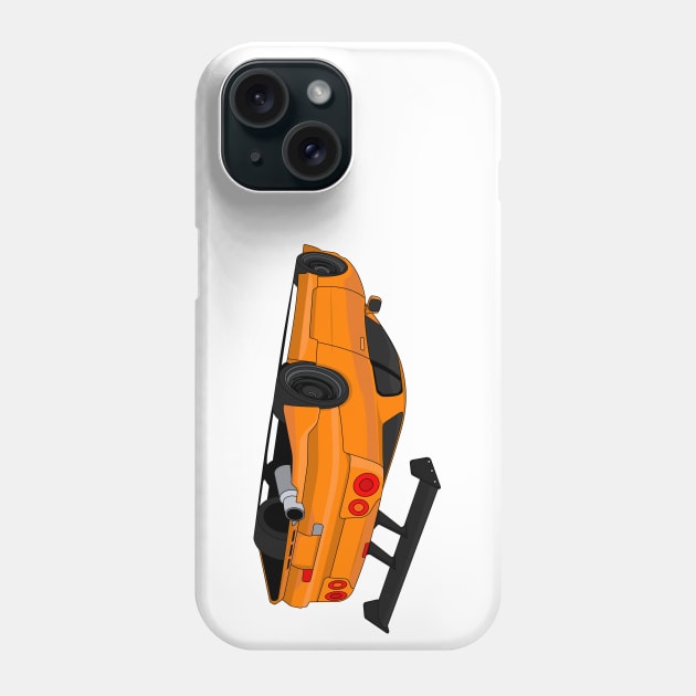 SKYLINE GTR R34 ORANGE Phone Case by VENZ0LIC