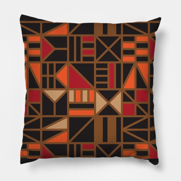 Black Gold Pillow by Krobilad