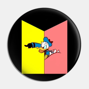 angry donald duck Pin