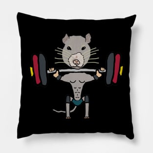 Gym Rat Weightlifting Pillow