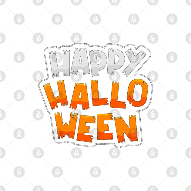 Happy Halloween Typography design by Mako Design 