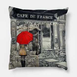 Cafe france Pillow