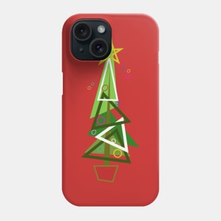 Mid-Century Modern Christmas Tree Phone Case