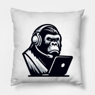 Groovy Gorilla: Tech-Savvy Ape Pillow