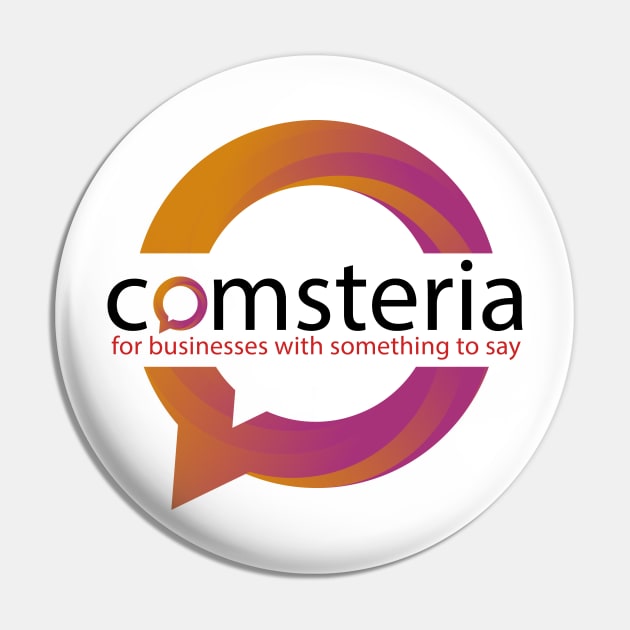 Comsteria - Something To Say Logo Pin by Comsteria