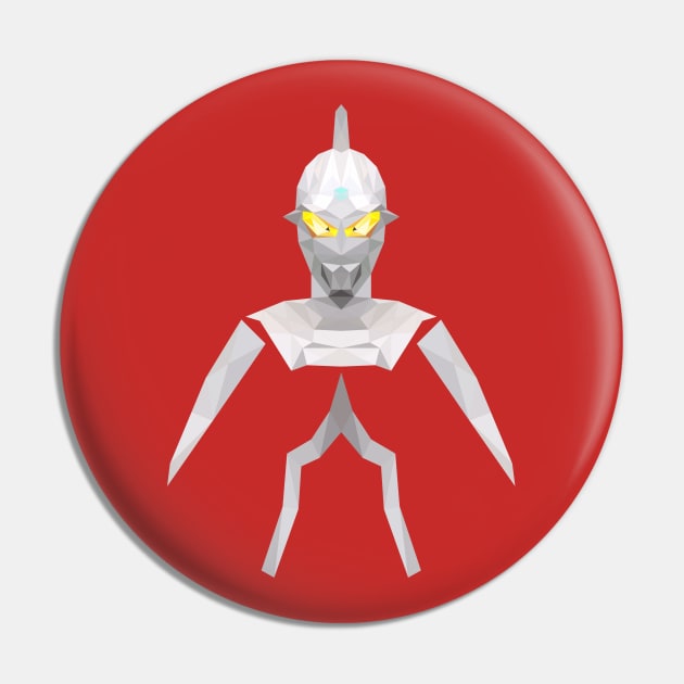 UltraSeven (Low Poly Style) Pin by The Toku Verse