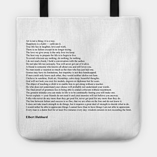 Elbert Hubbard Quotes Tote