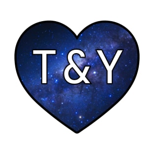 Initials - T & Y (Space) T-Shirt