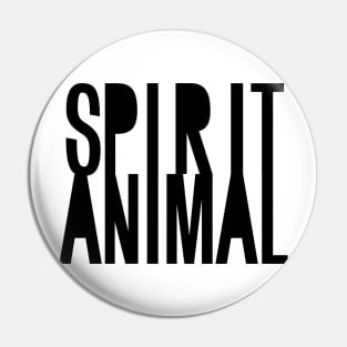 Spirit Animal Black Pin