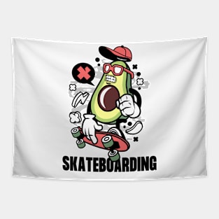 Playful Skateboarding Event Tapestry