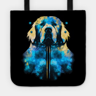 Golden Retriever Stencil Watercolor Tote