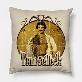 Tom Selleck 80s Aesthetic Pillow