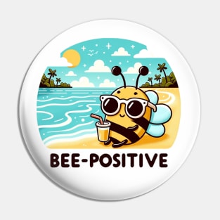 Bee Positive: Sunny Beach Chill Pin