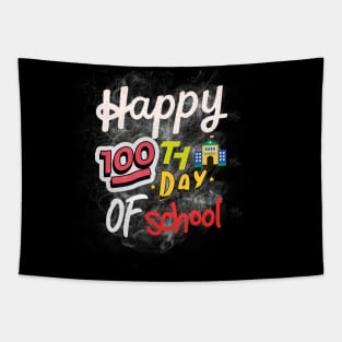 Happy th Day Of School Tapestry