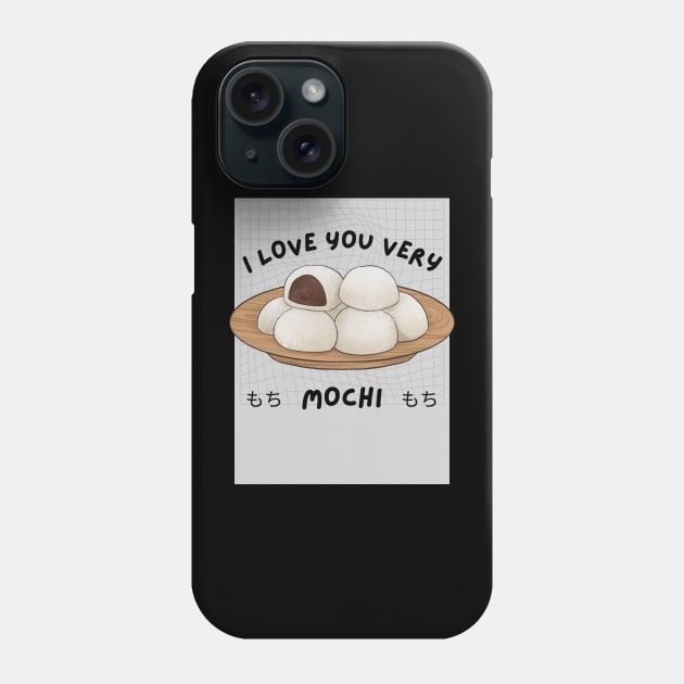 Mochi Japan Since Katakana Kawaii Japanese Phone Case by Flowering Away